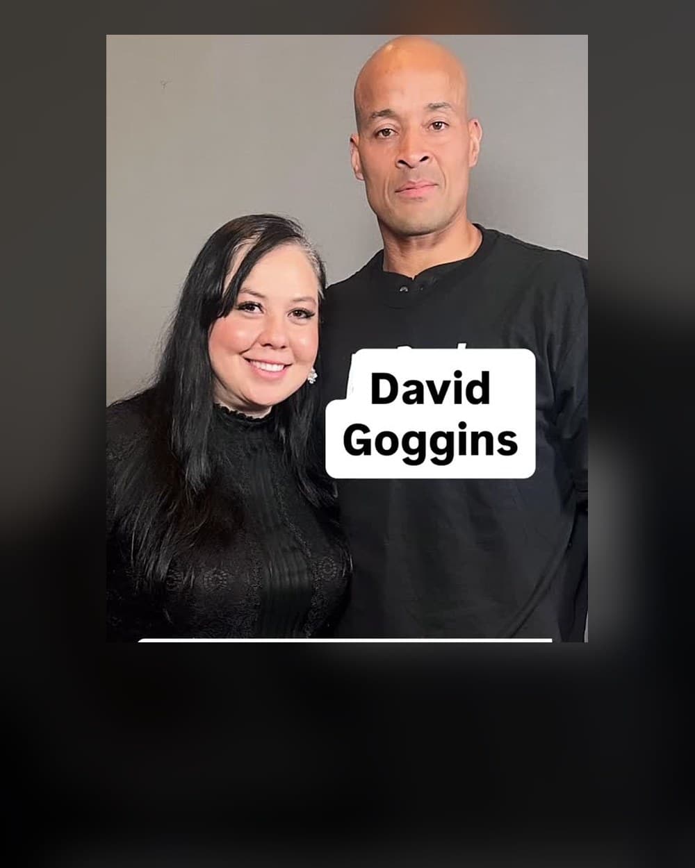 Bonnie Laslo with David Goggins
