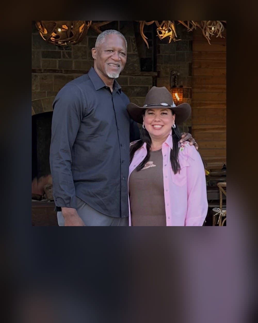 Bonnie Laslo with Dominique Wilkins