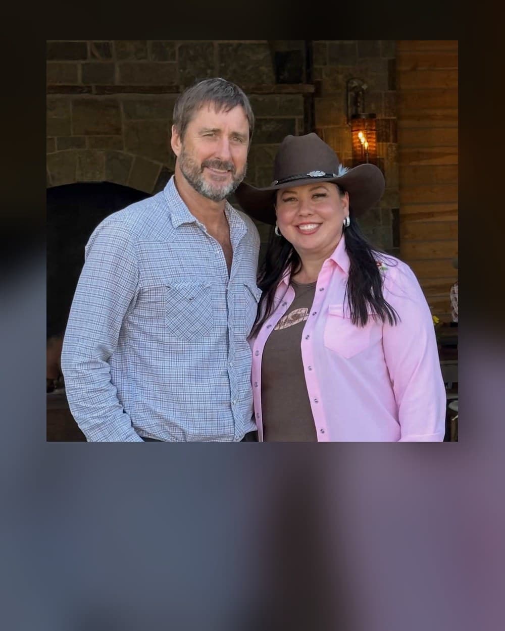 Bonnie Laslo with Luke Wilson