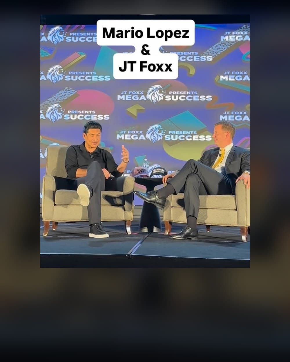 Bonnie Laslo with Mario Lopez