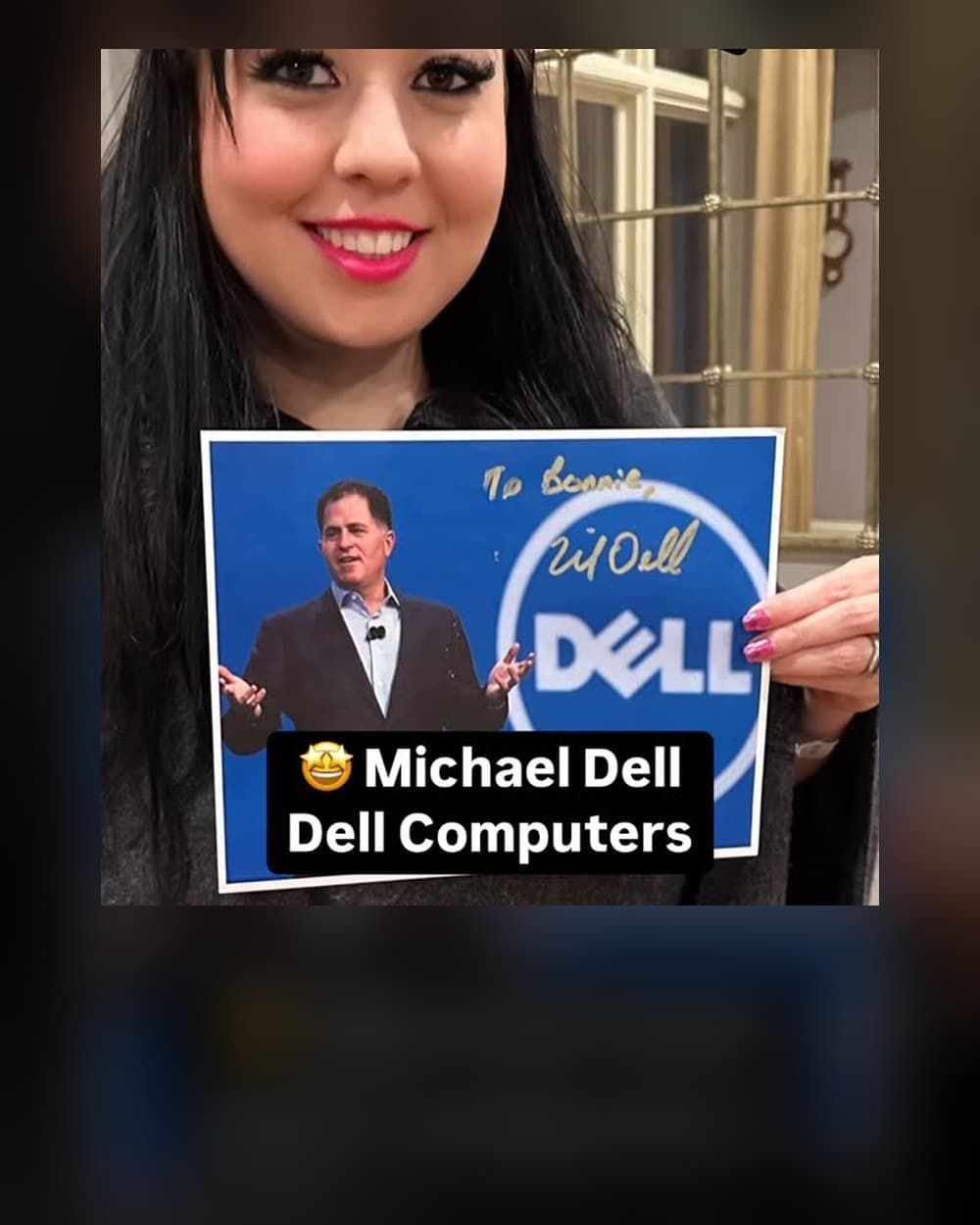 Bonnie Laslo with Michael Dell