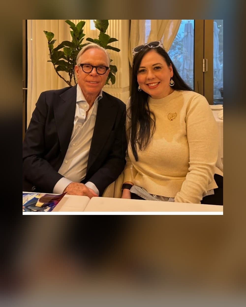 Bonnie Laslo with Tommy Hilfiger