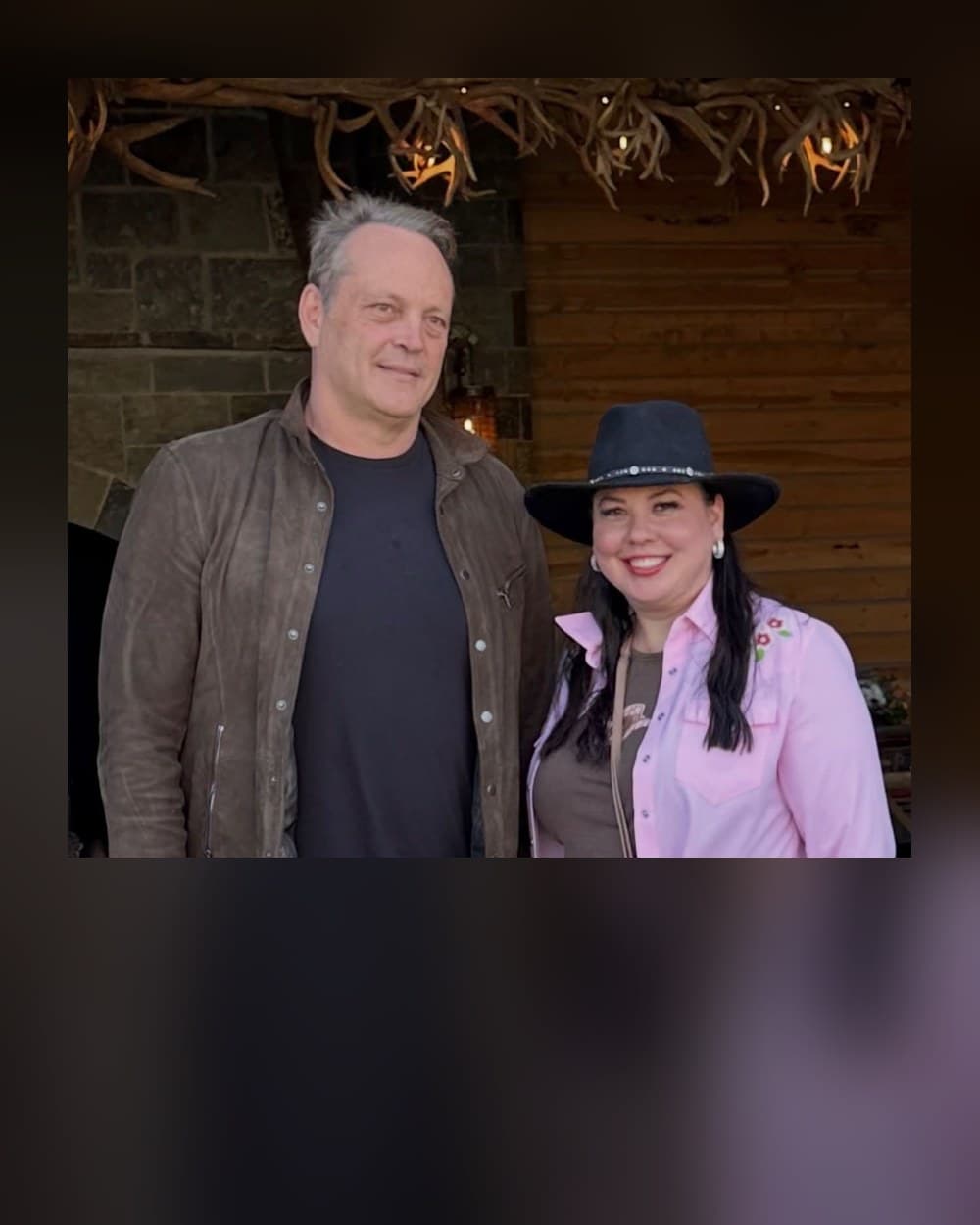 Bonnie Laslo with Vince Vaughn